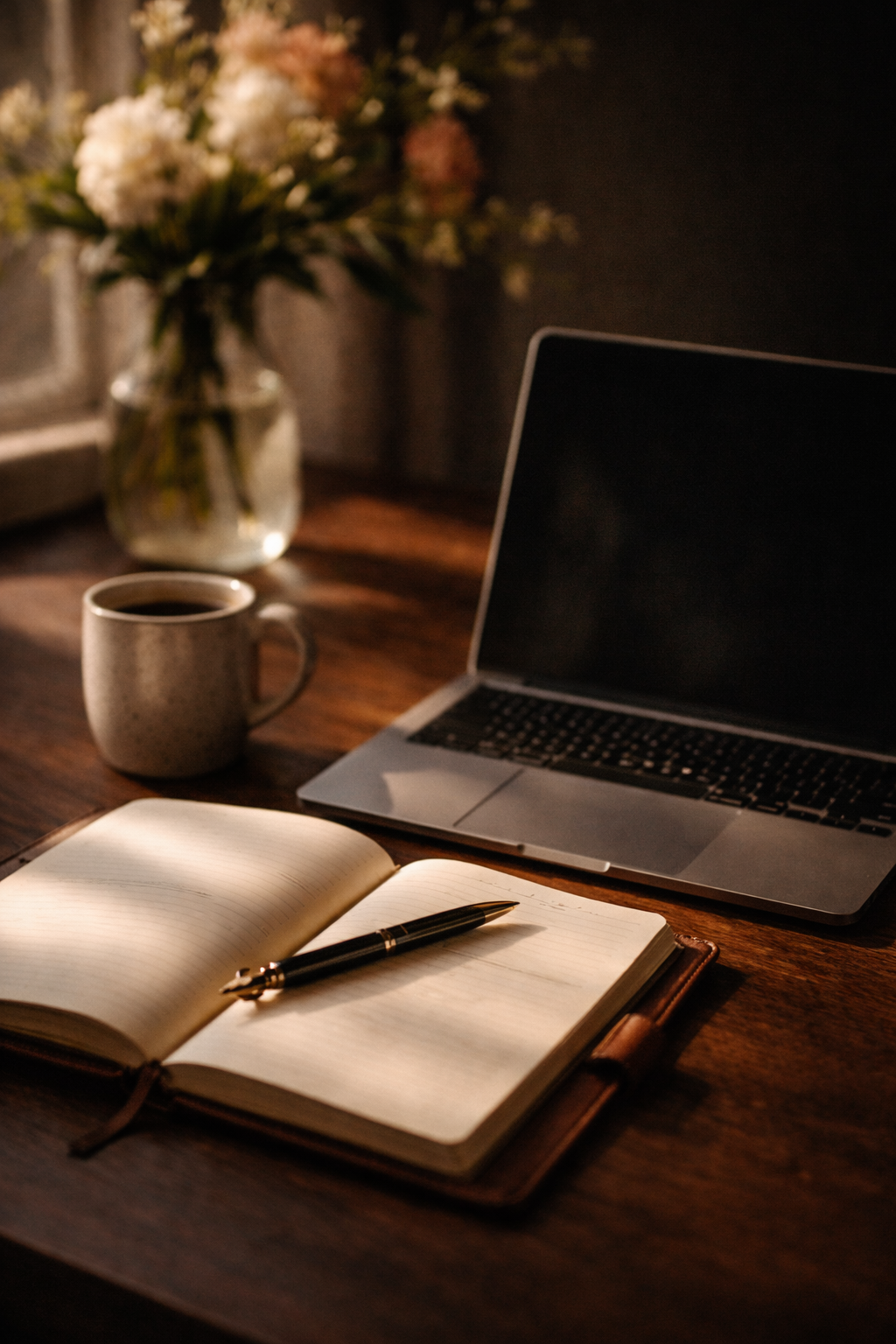 Woman reading Scripture in prayerful stillness